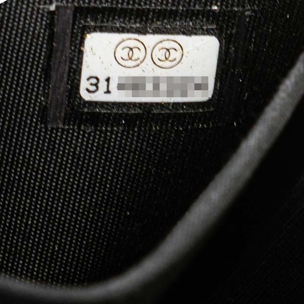 CHANEL Black Caviar Leather Logo Wallet - Picture 8 of 9